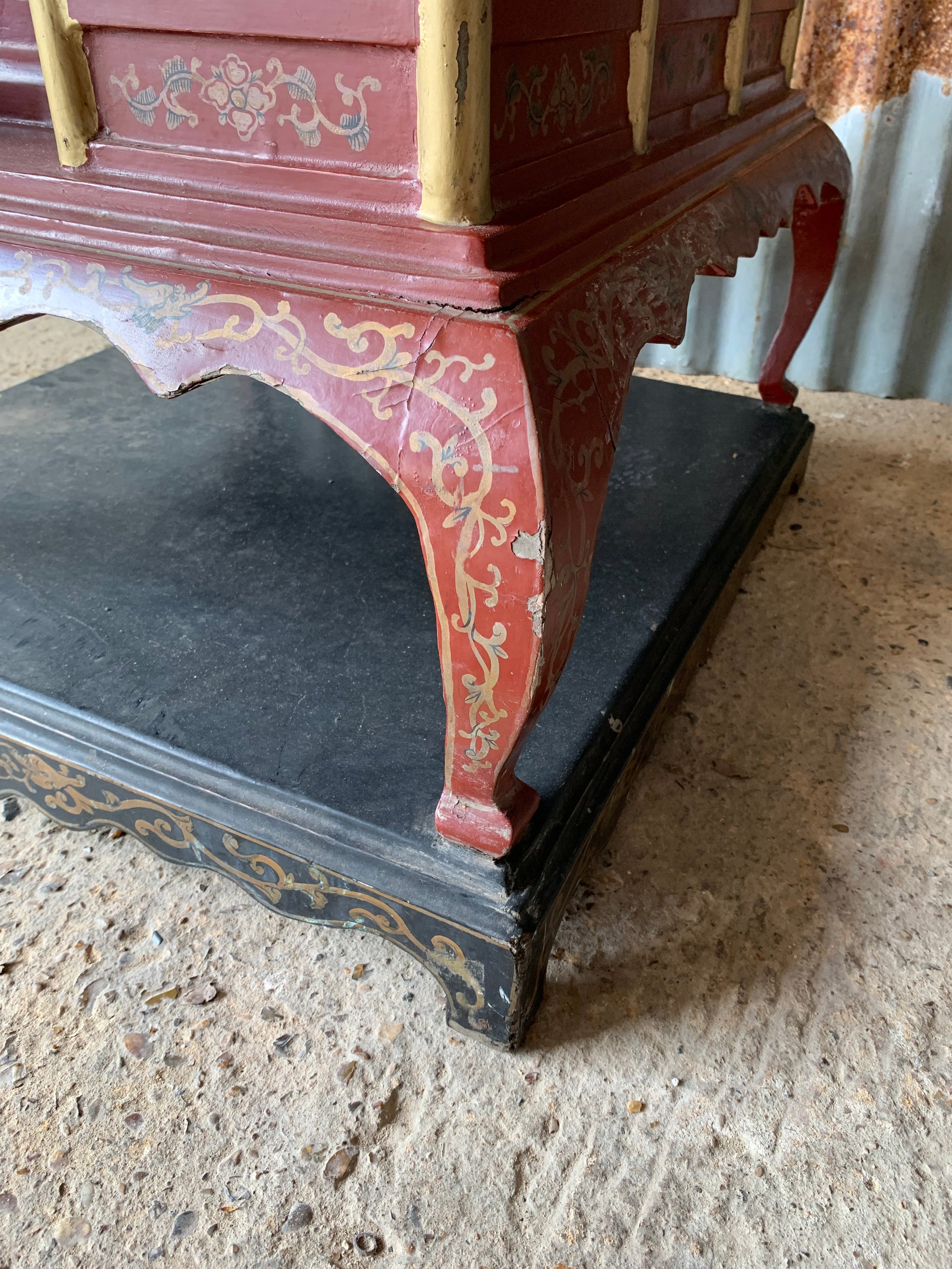 A large Chinese temple or shrine cabinet