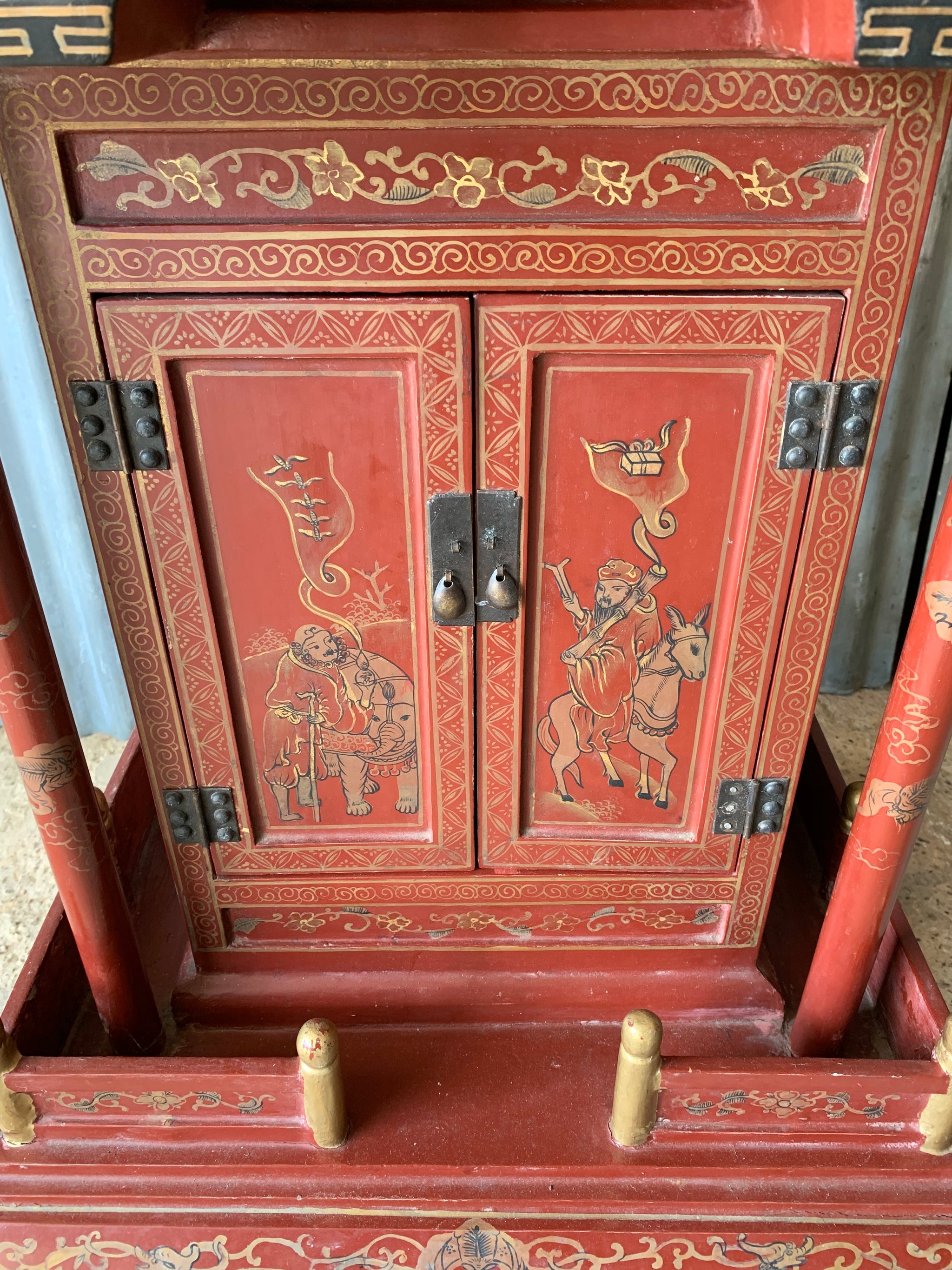 A large Chinese temple or shrine cabinet