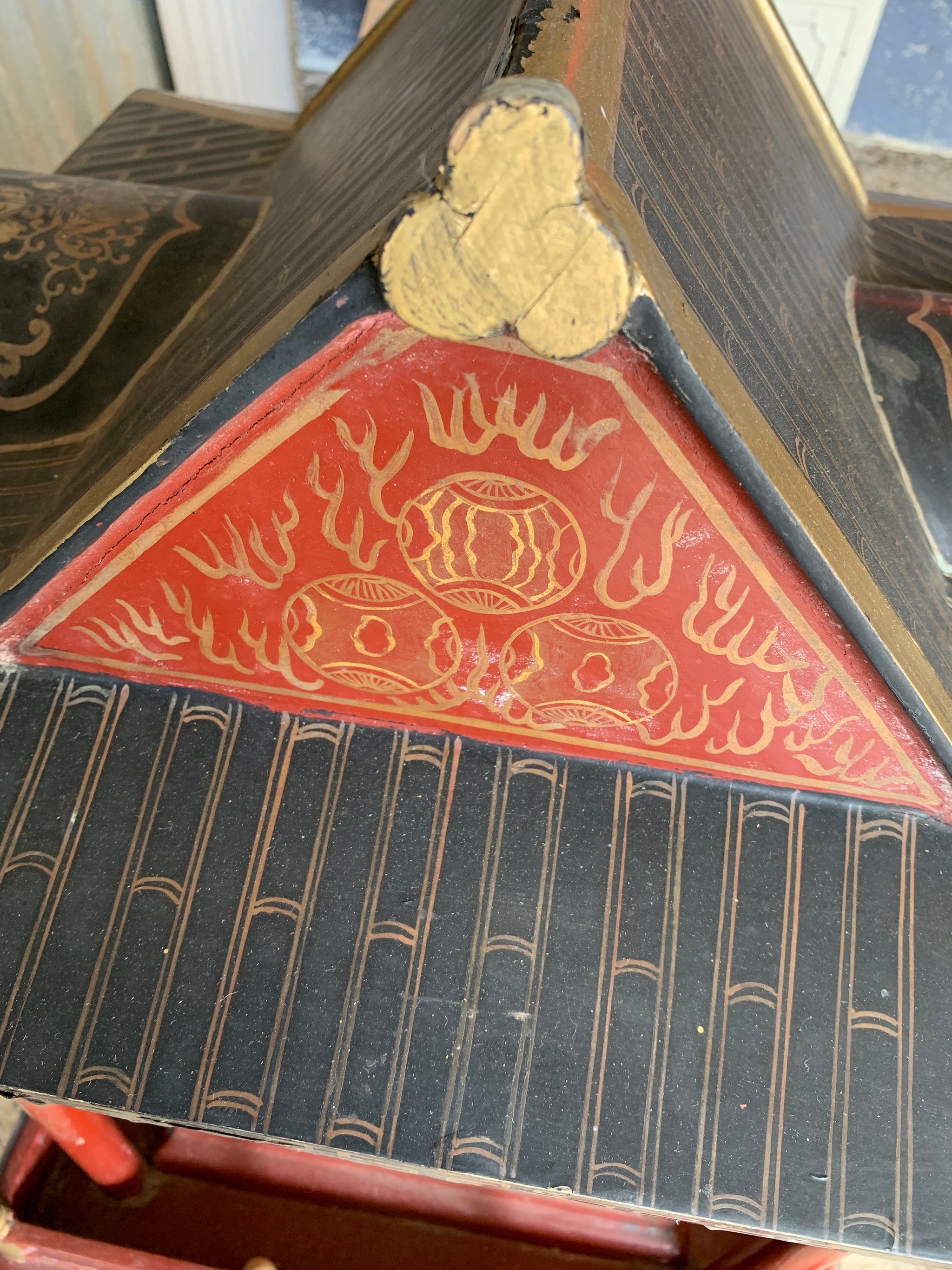 A large Chinese temple or shrine cabinet