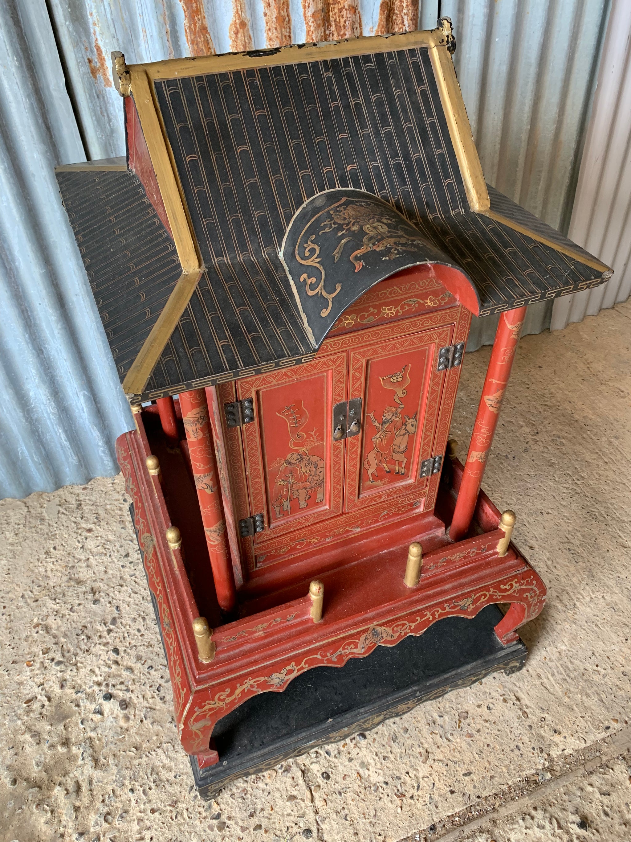 A large Chinese temple or shrine cabinet