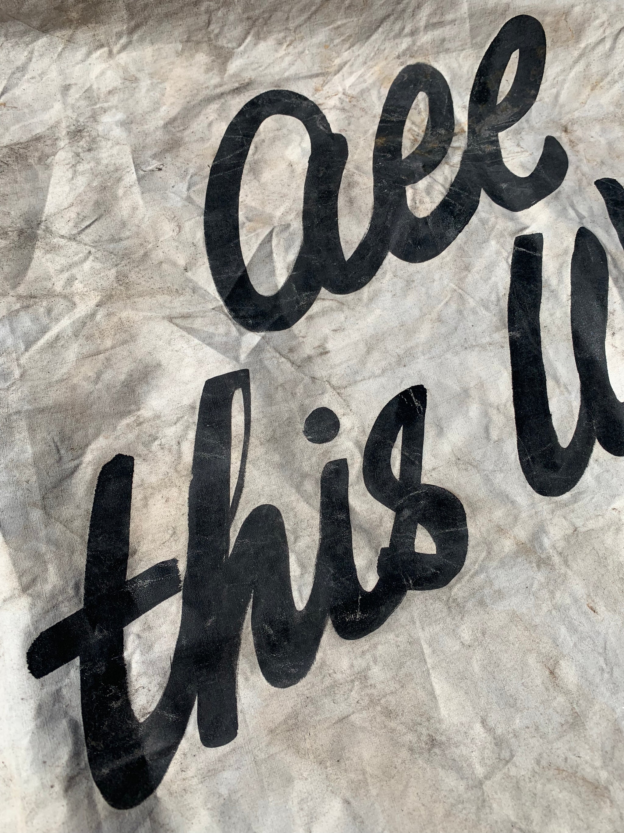 A very large advertising banner for the Billy Graham film 'Souls in Conflict' (1953)