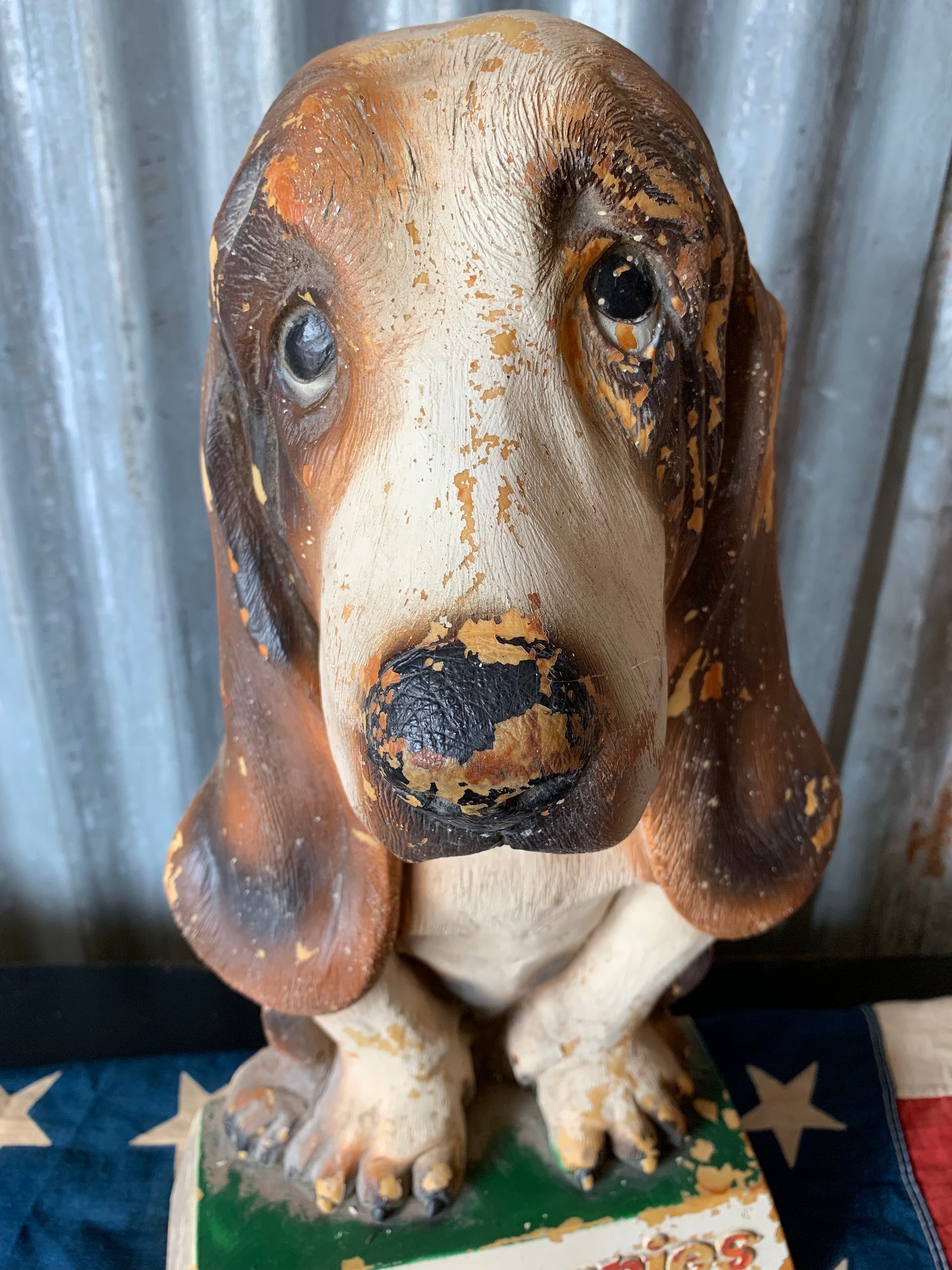 An original Hush Puppies advertising shop display sign