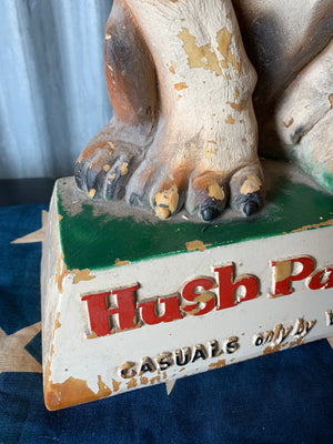 An original Hush Puppies advertising shop display sign