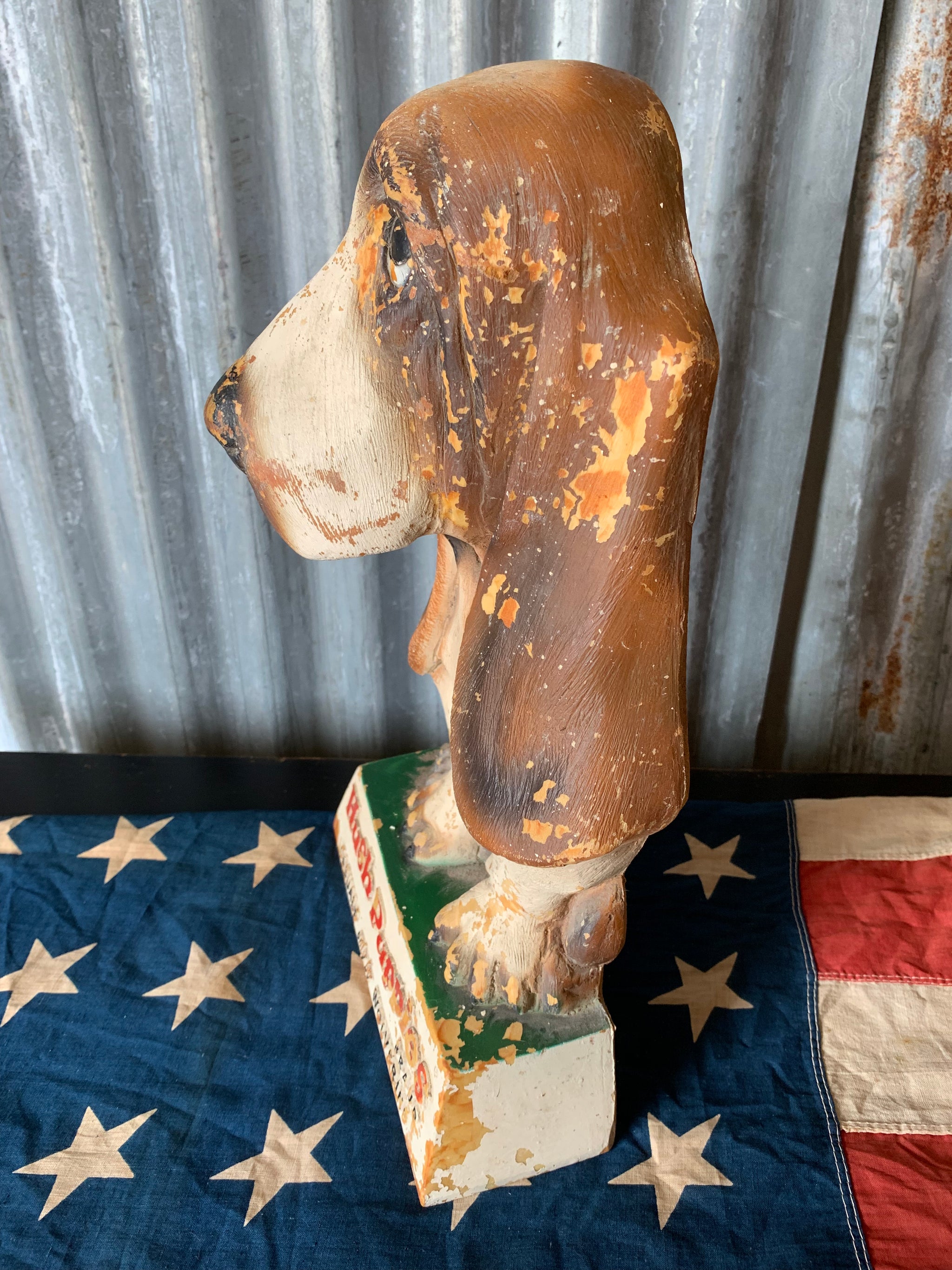 An original Hush Puppies advertising shop display sign