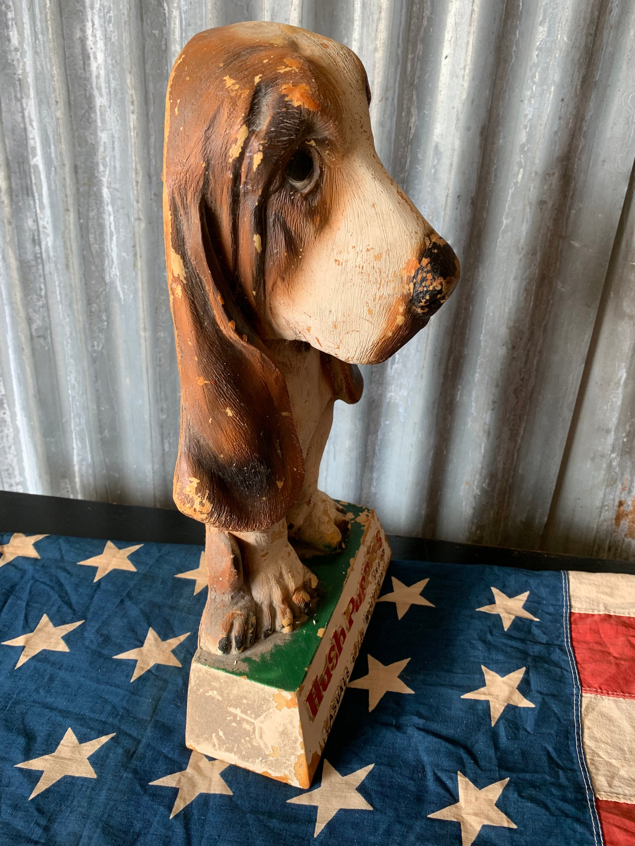 An original Hush Puppies advertising shop display sign