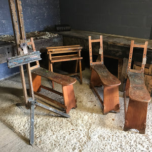 A wooden Winsor & Newton donkey bench easel