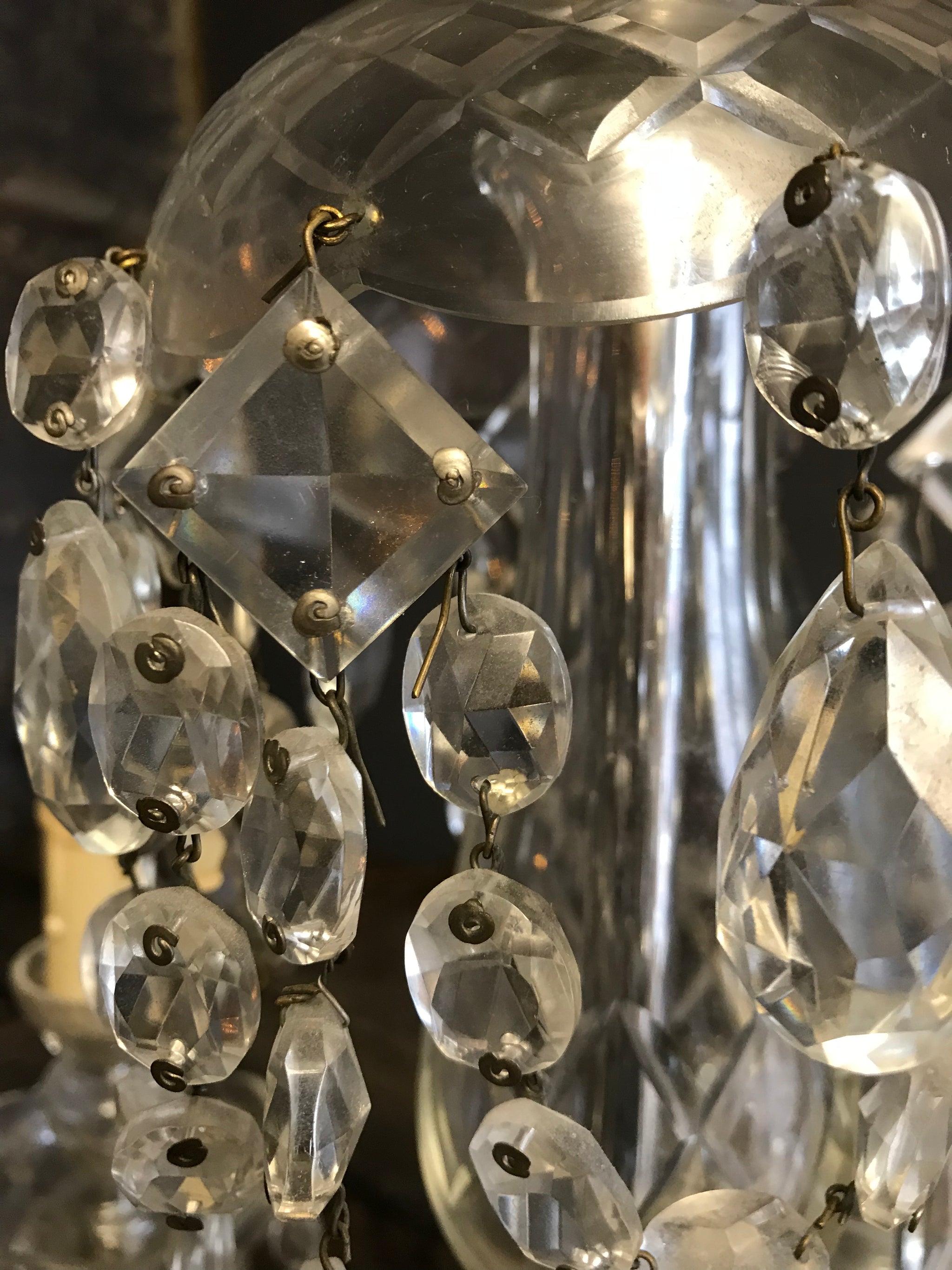 A crystal glass Marie Therese chandelier