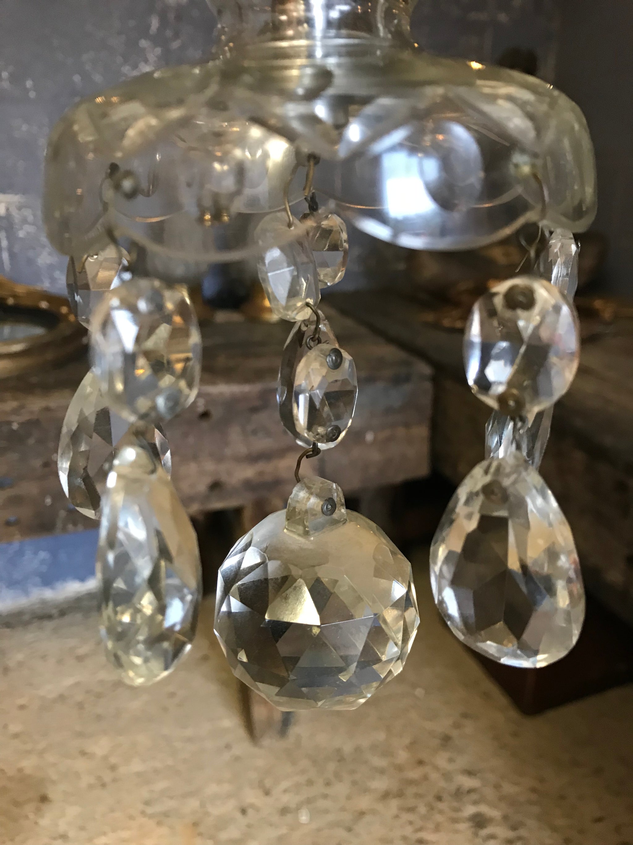 A crystal glass Marie Therese chandelier