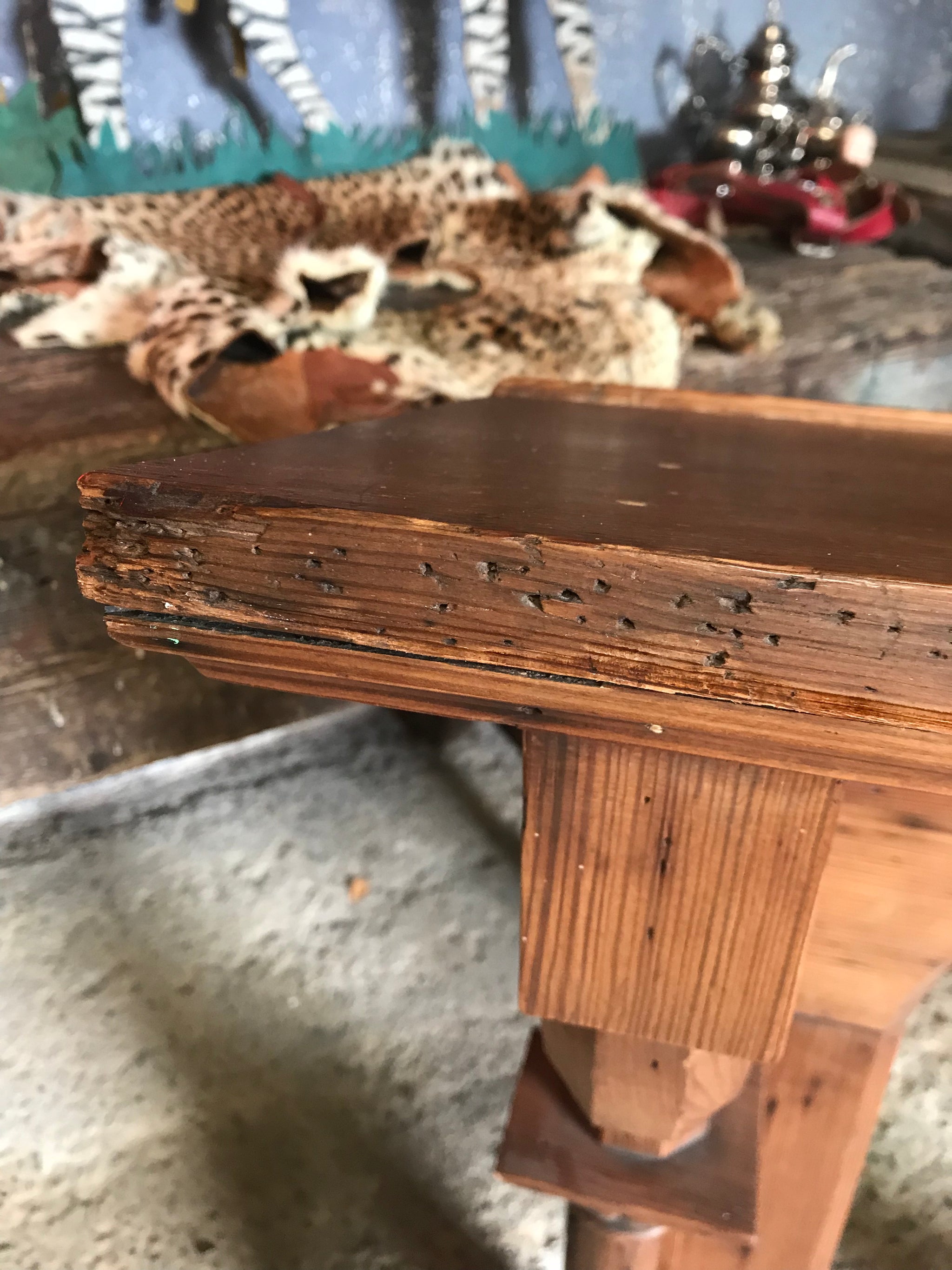 A large pine Gothic Revival lectern