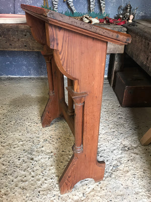 A large pine Gothic Revival lectern