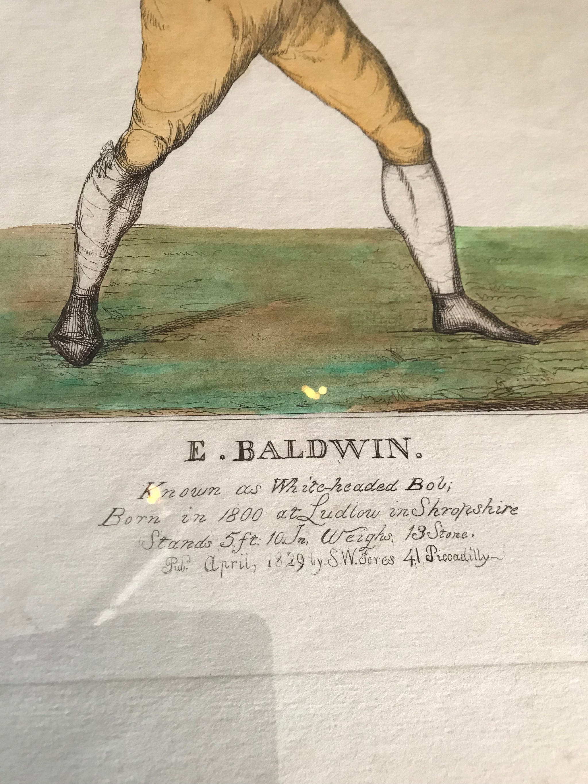 A pair of Georgian bare knuckle boxer engravings