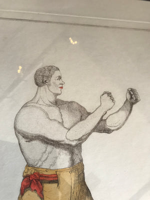 A pair of Georgian bare knuckle boxer engravings