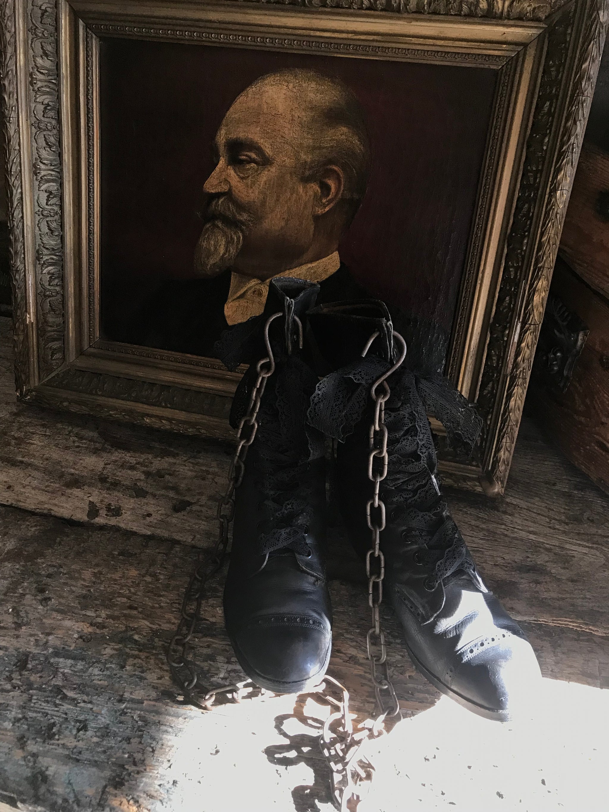 A pair of Federated brand Victorian boots