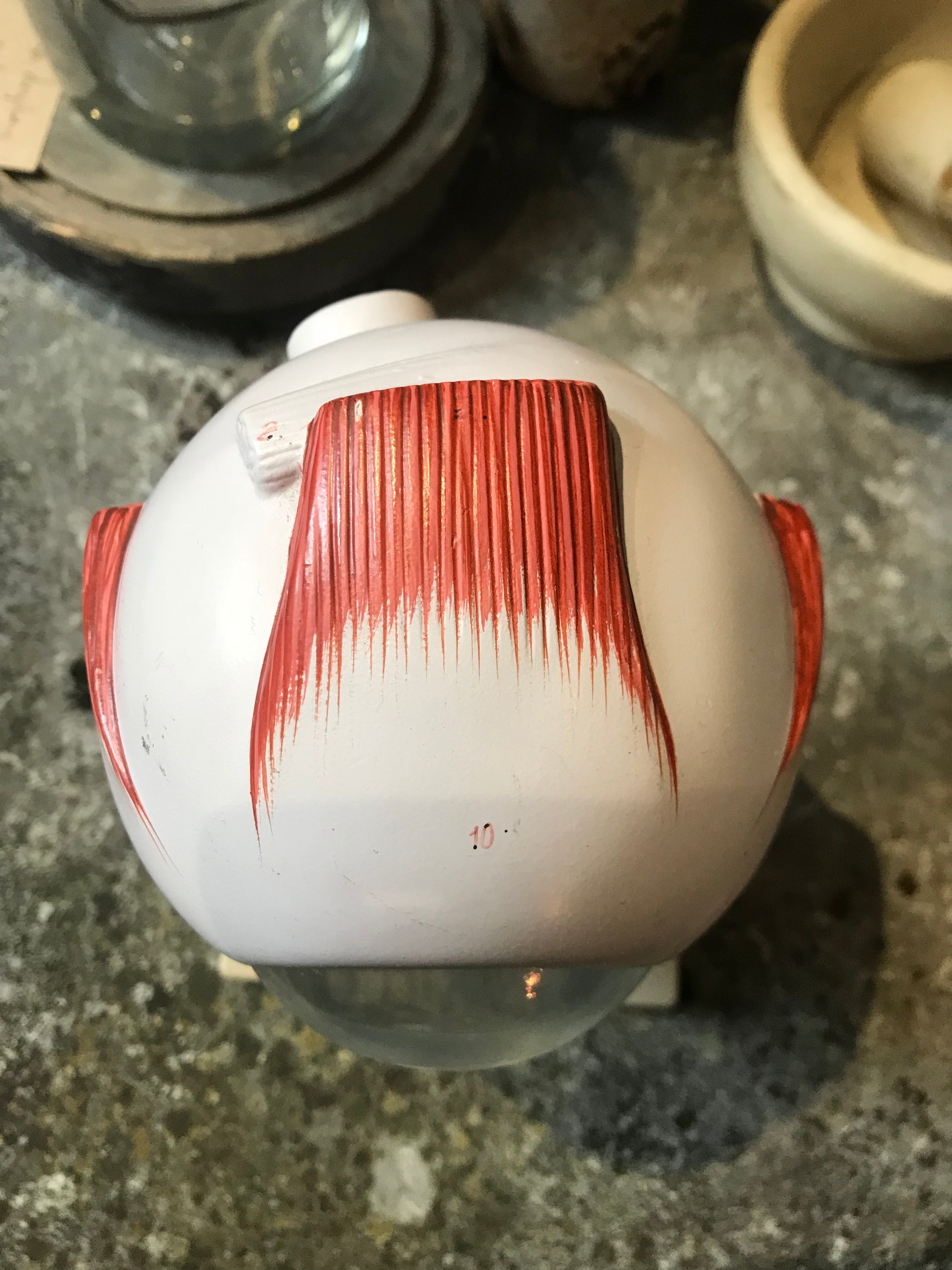 An interactive anatomical model of an eye on a stand