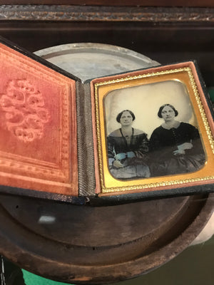A 19th Century daguerreotype cased photograph of two ladies