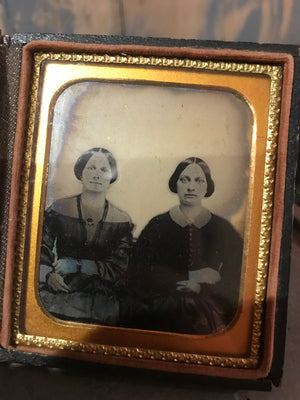 A 19th Century daguerreotype cased photograph of two ladies