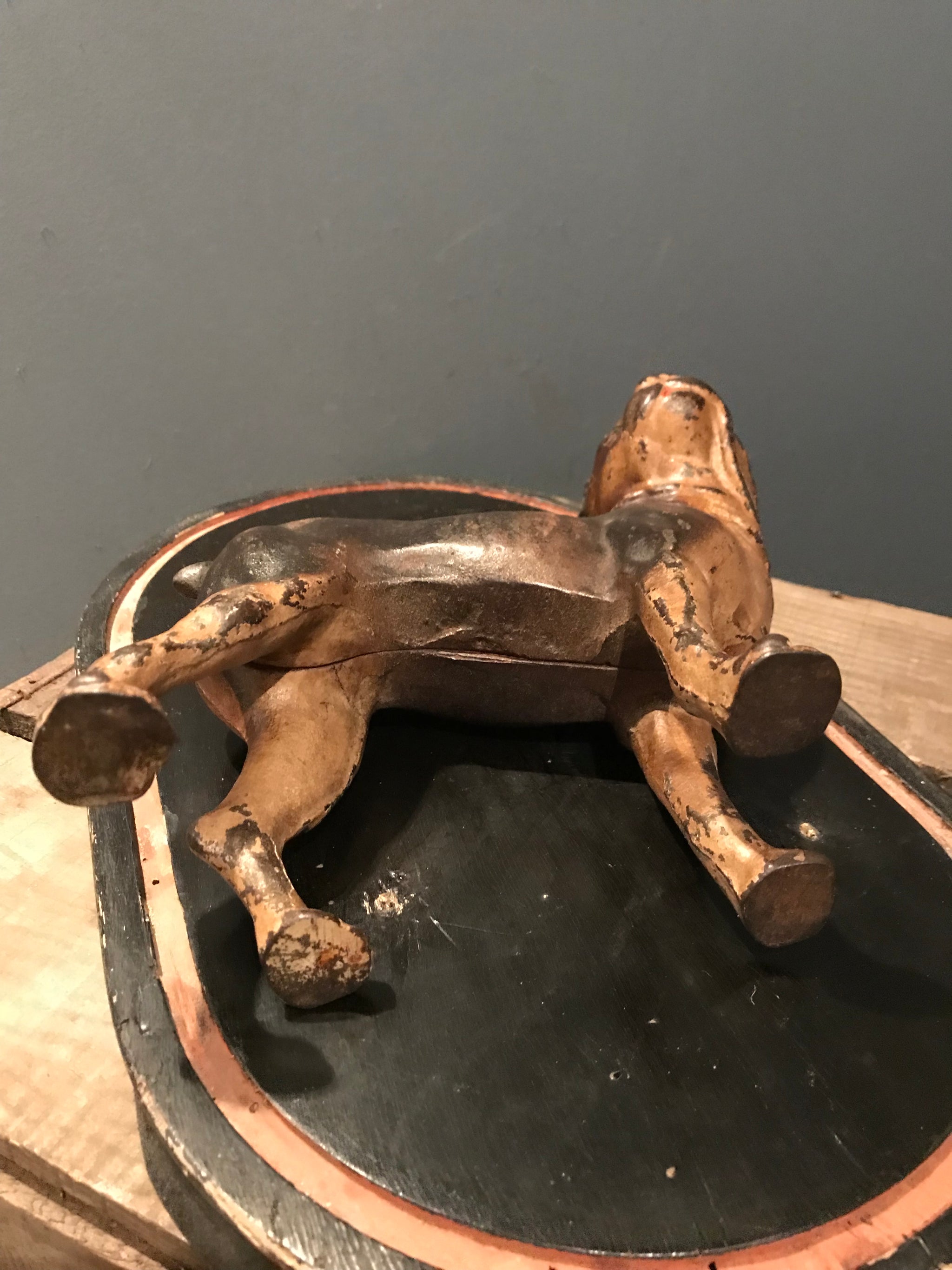 A cast iron Boston Terrier