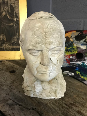 A rare Winston Churchill plaster bust
