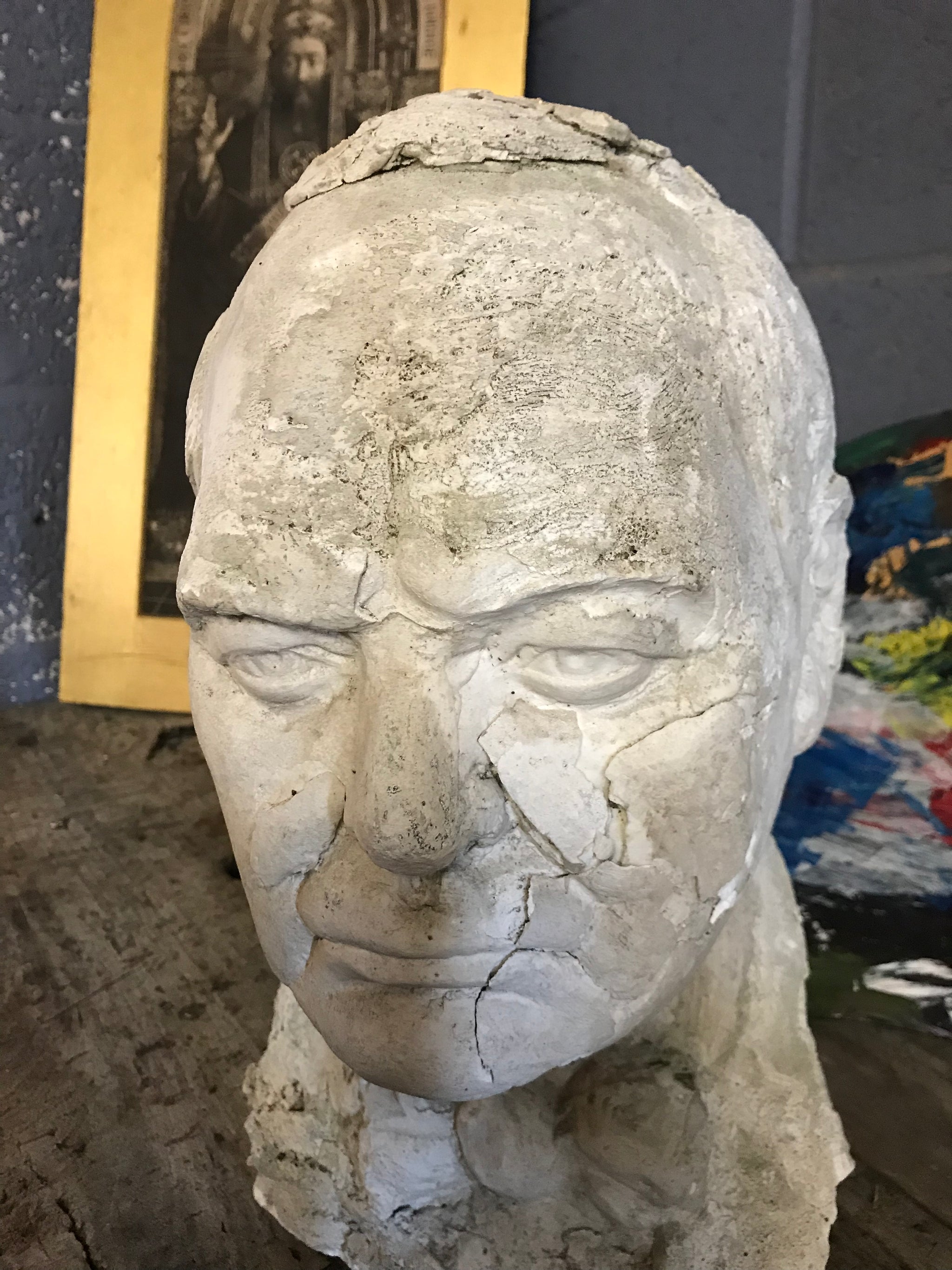 A rare Winston Churchill plaster bust