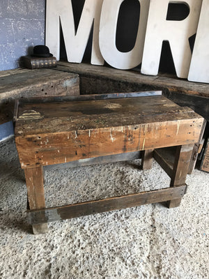 An old wooden workbench