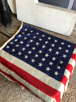 A large 48 star USA Stars and Stripes flag
