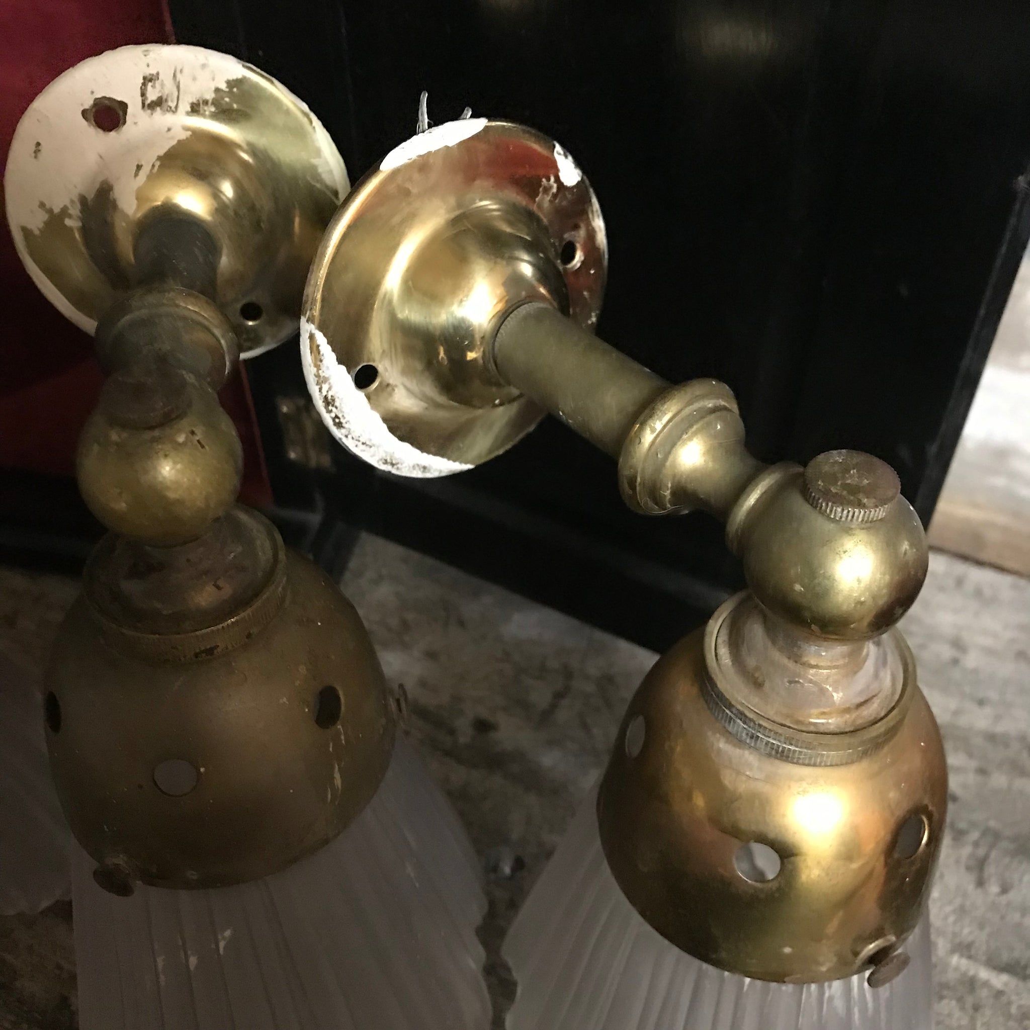 A pair of Art Deco wall sconces