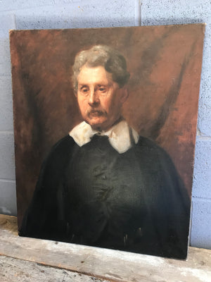 A 19th Century Dutch School oil portrait in the style of Rembrandt