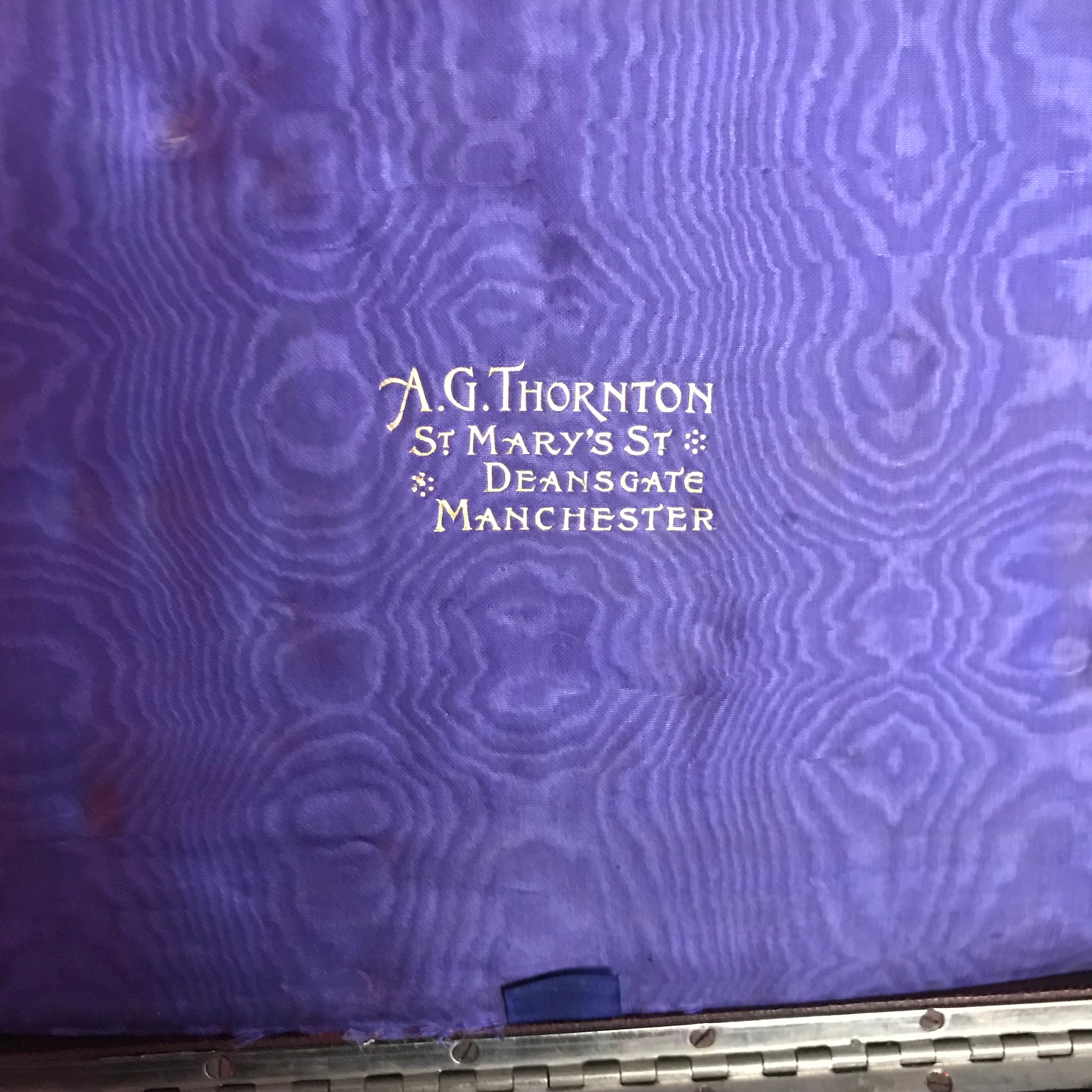 A late 19th Century A G Thornton technical drawing instrument set- cased