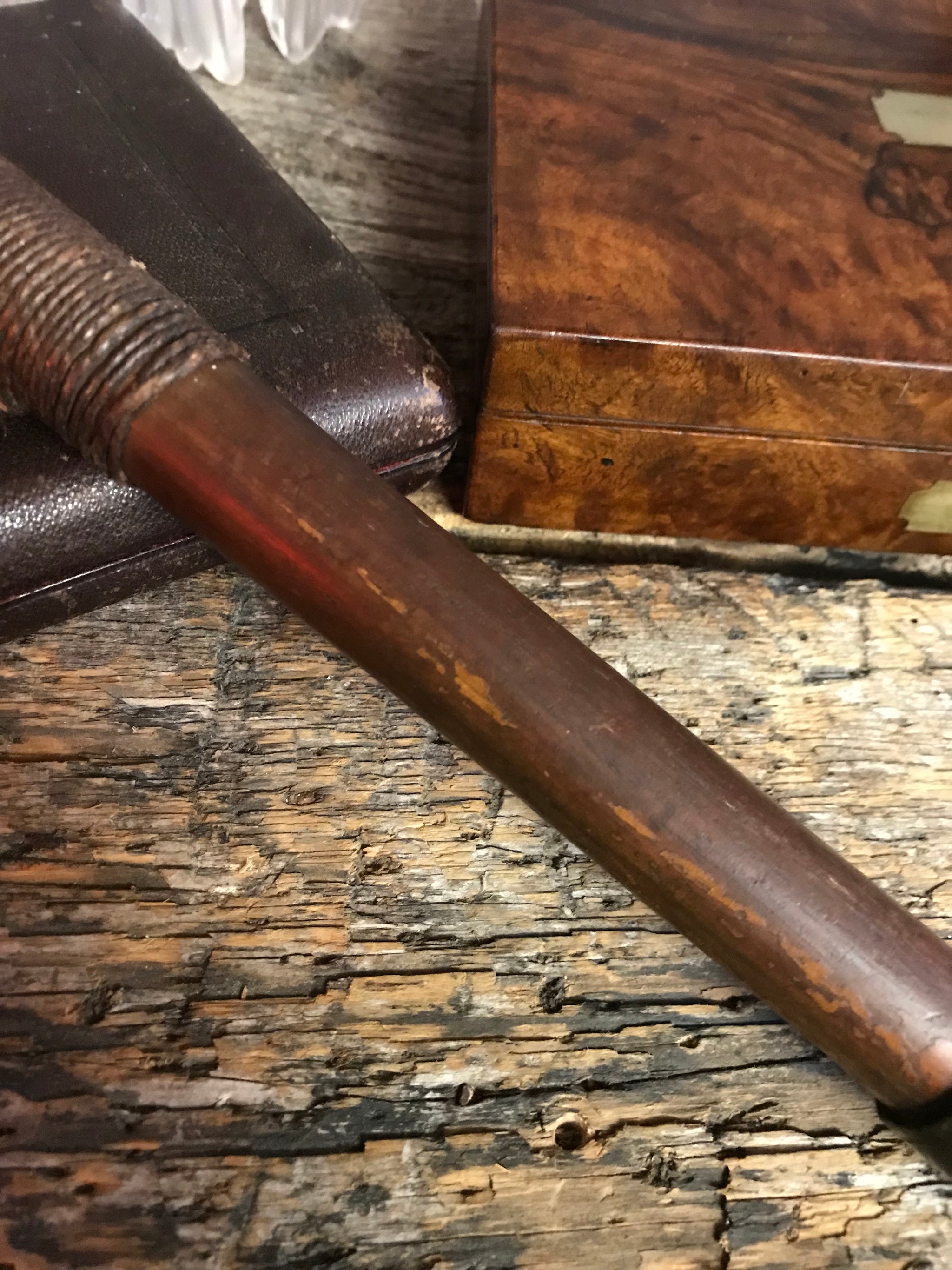 A 19th Century fisherman's salmon priest with lead tip