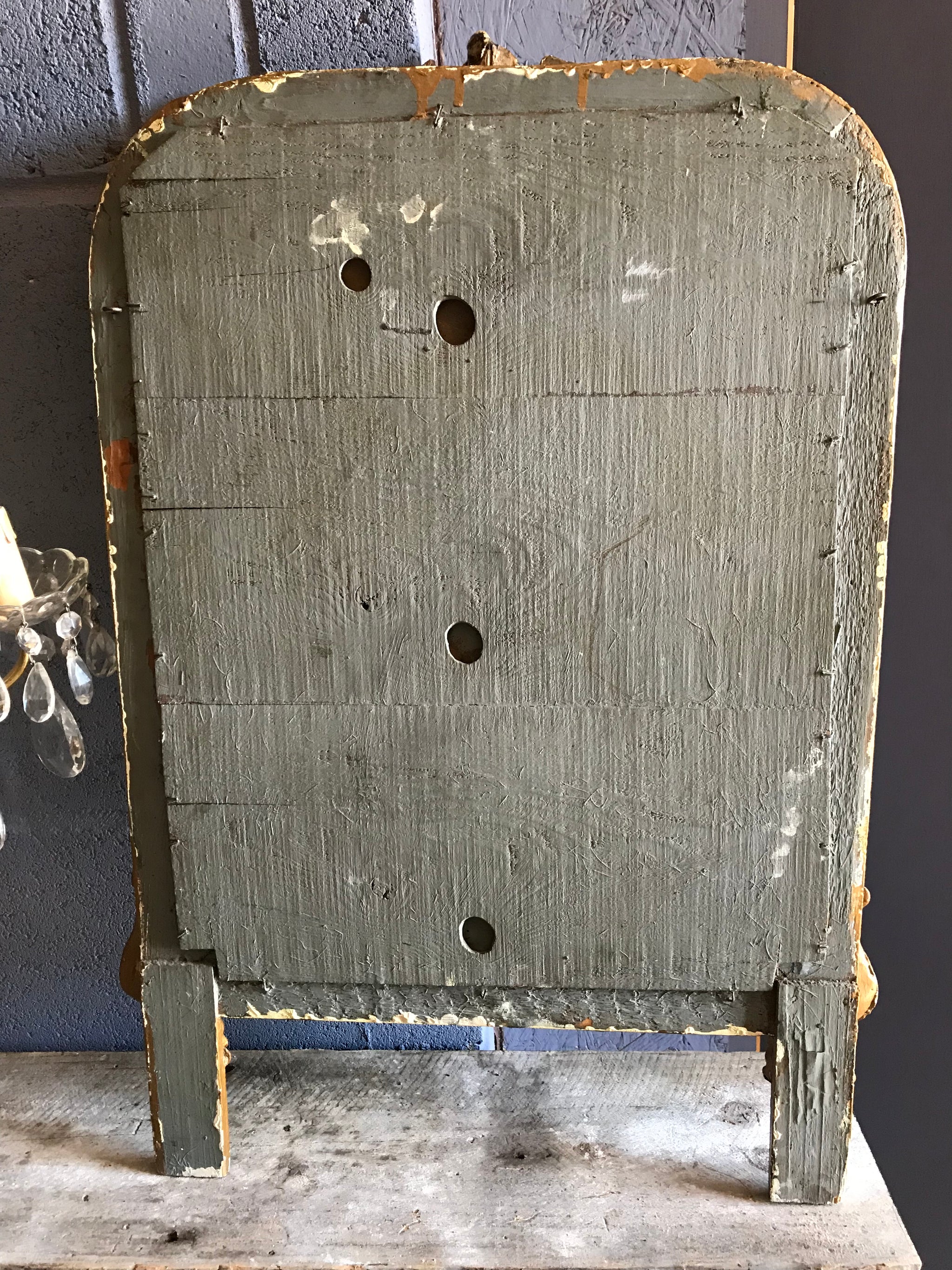 A foxed mercury plate Louis Philippe marriage mirror