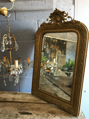 An Art Nouveau Louis Philippe mercury mirror