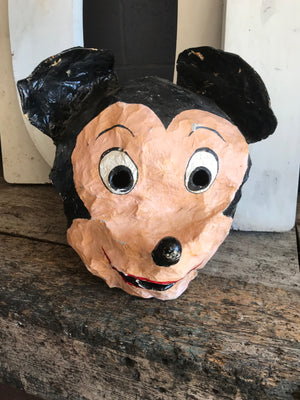 A rare vintage Mickey Mouse papier-mâché carnival head