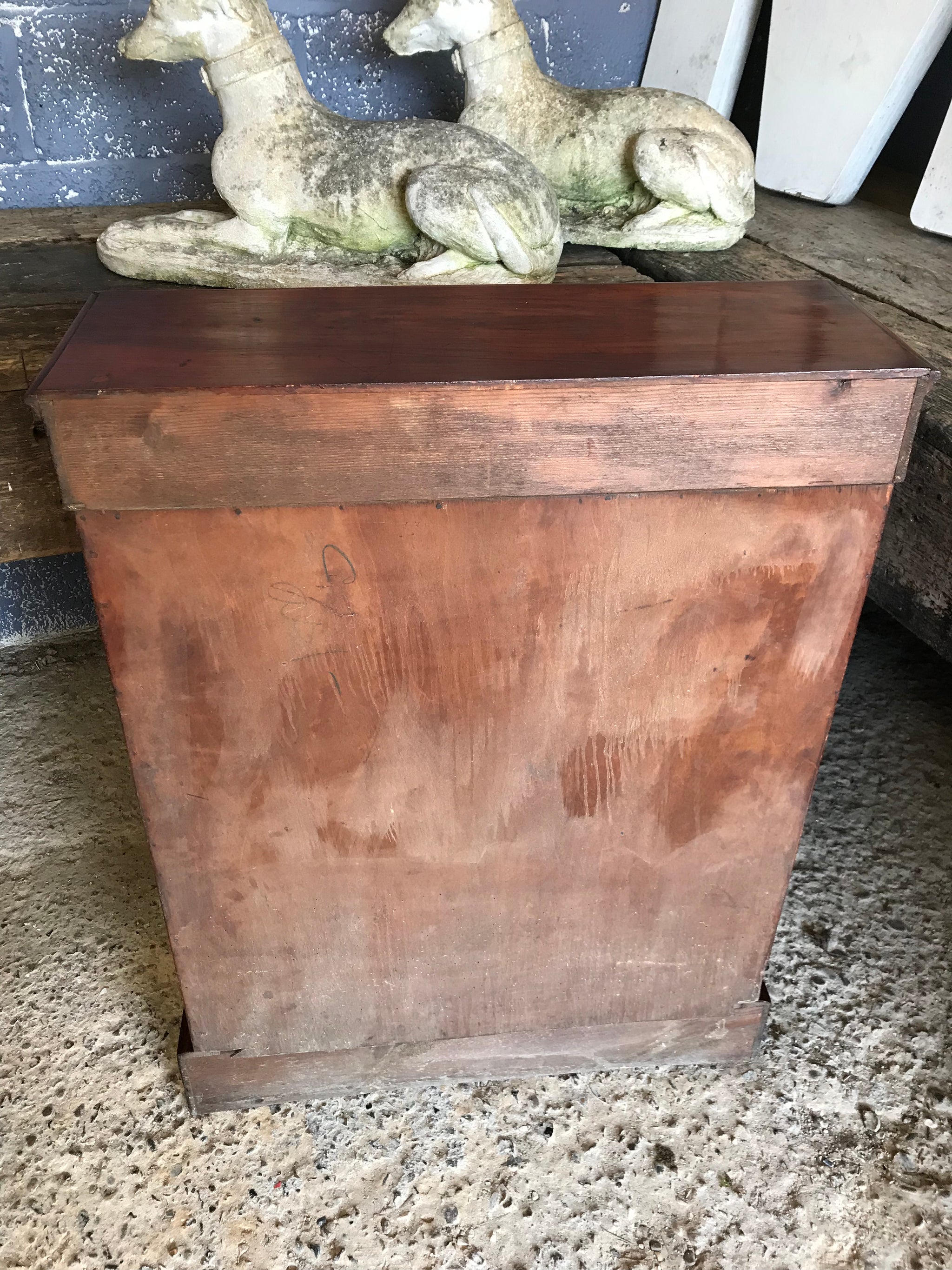 A Victorian single door inlaid pier display cabinet