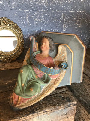 A 19th Century salvaged ecclesiastical angel corbel
