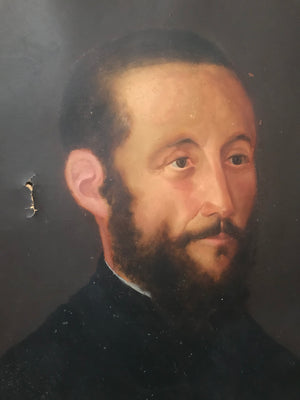 A 19th Century oil portrait of a bearded gentleman
