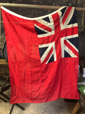 A large old Union Jack ensign flag- 145cm x 110cm