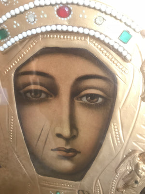 A Polish Black Madonna of Czestochowa icon