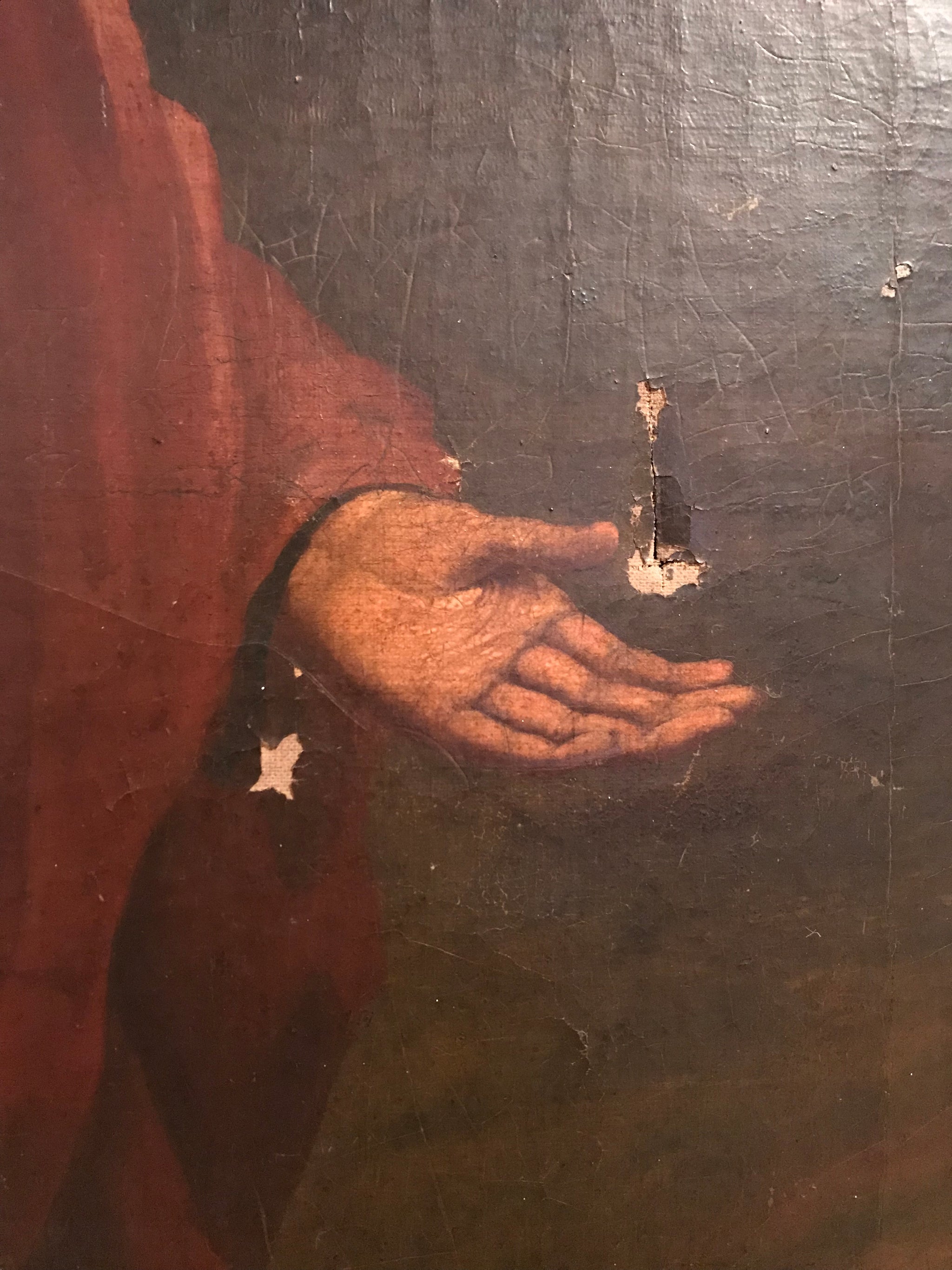 A religious oil portrait painting depicting Jesus Christ in The Garden Gethsemane- large