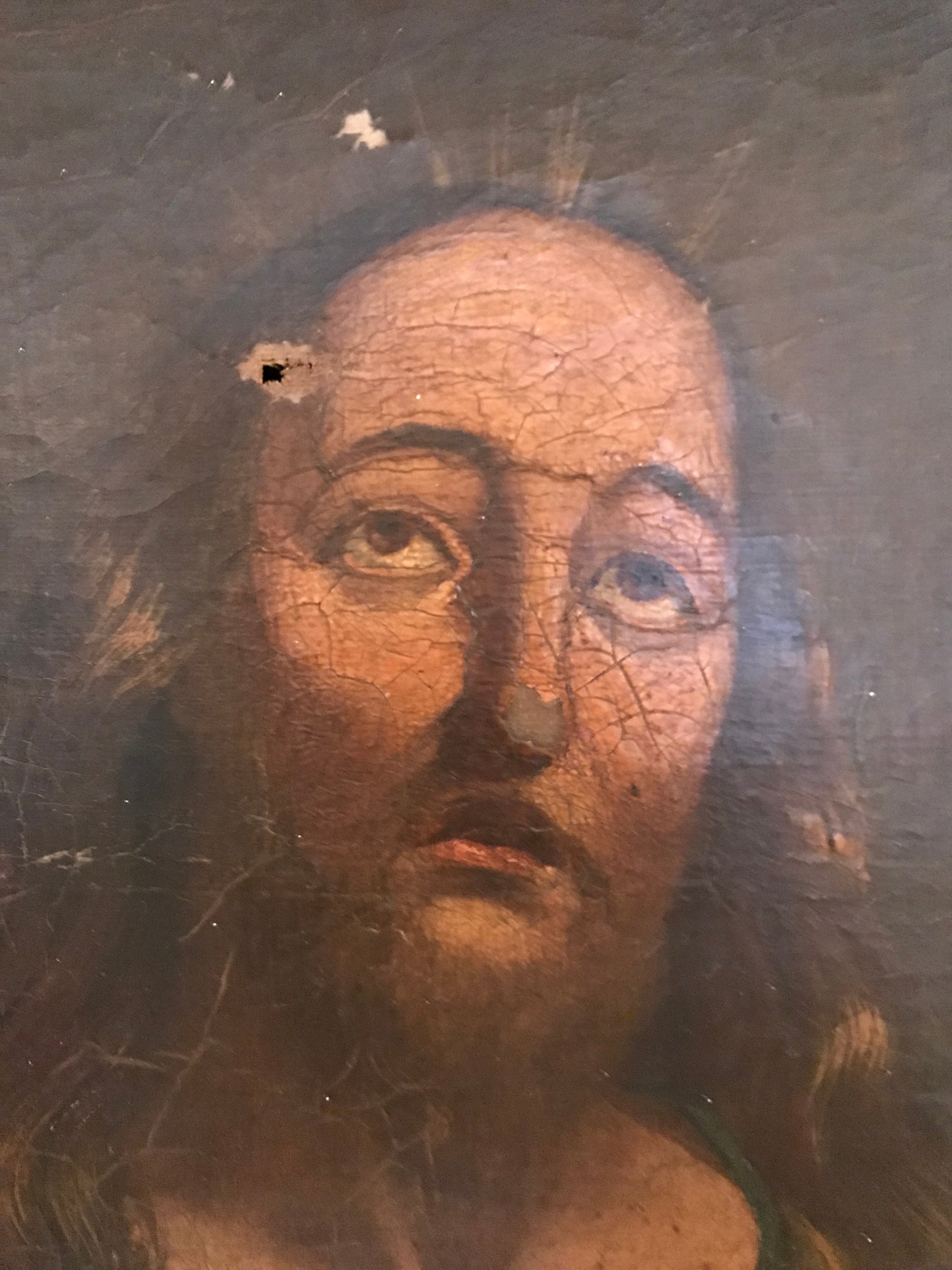 A religious oil portrait painting depicting Jesus Christ in The Garden Gethsemane- large