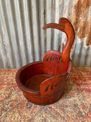 A large Chinese swan bucket