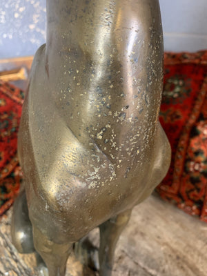 An Art Deco bronze whippet