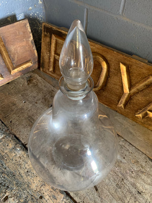 A large glass apothecary jar or carboy - 56cm