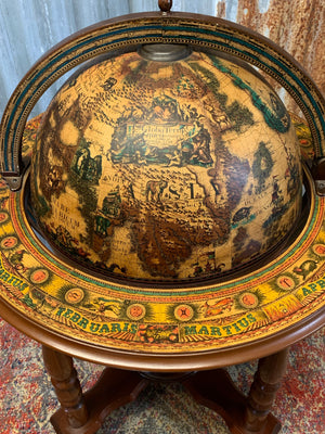 A large 20th century globe bar