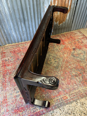 A very large Japanese Zataku rosewood low table