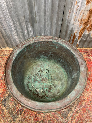 A 19th Century copper cheese vat