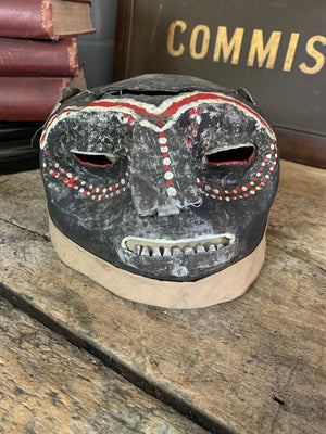 A metal Makonde helmet mask ~B