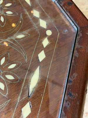 An octagonal Syrian inlaid table