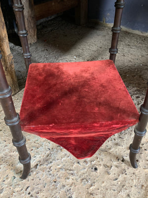 A Victorian seance table with sorcerer's mirror top