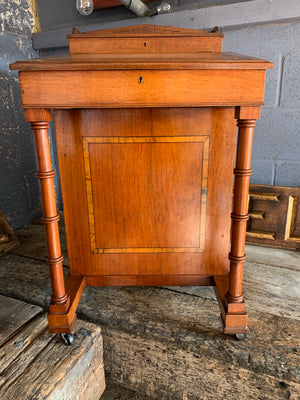 A Regency style faux bamboo Davenport