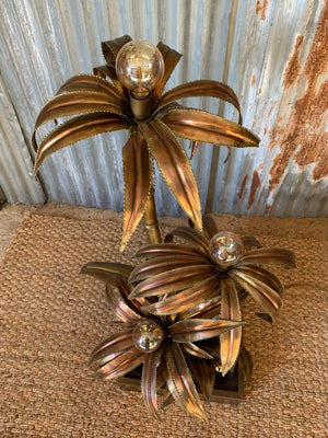 An original Maison Jansen palm tree floor lamp